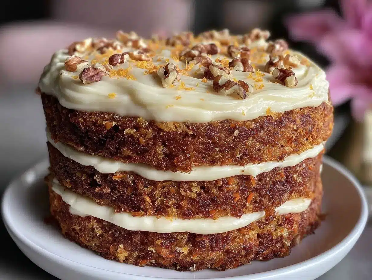 carrot cake layer cake preparation steps