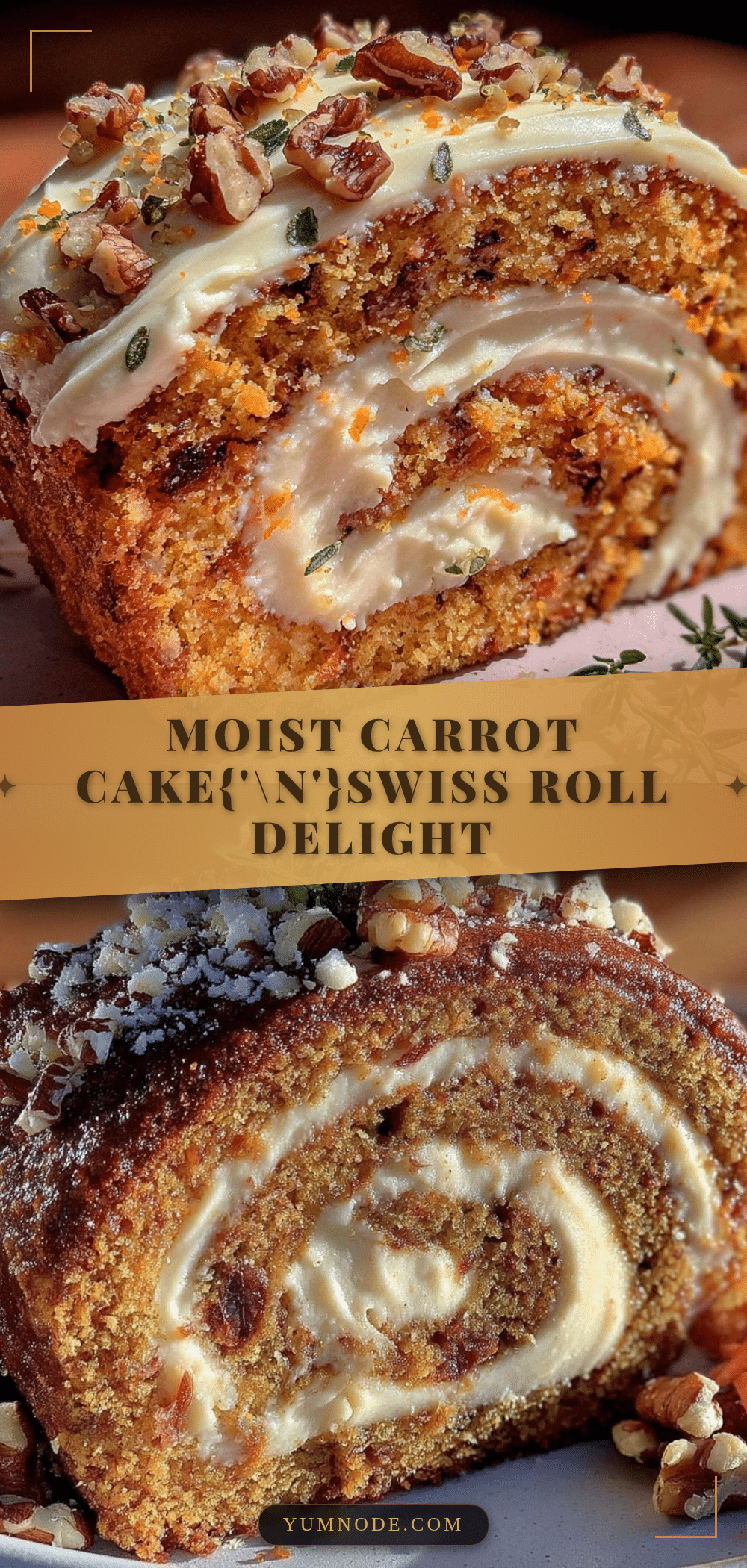 carrot cake swiss roll recipe