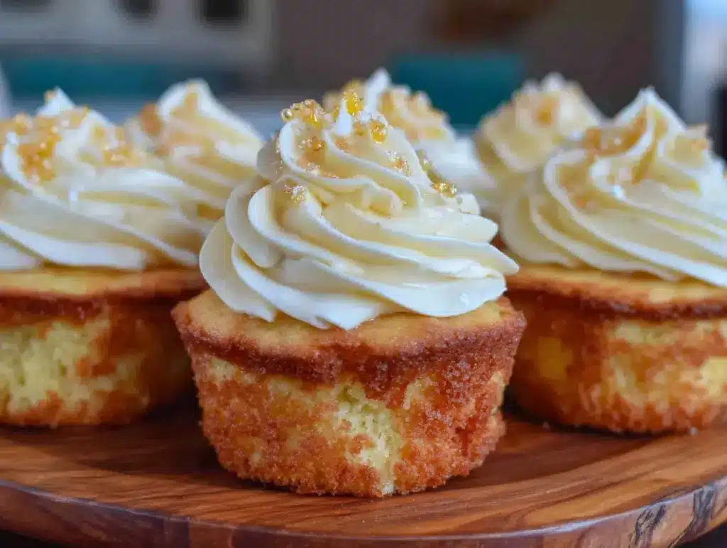 champagne cupcakes - featured image