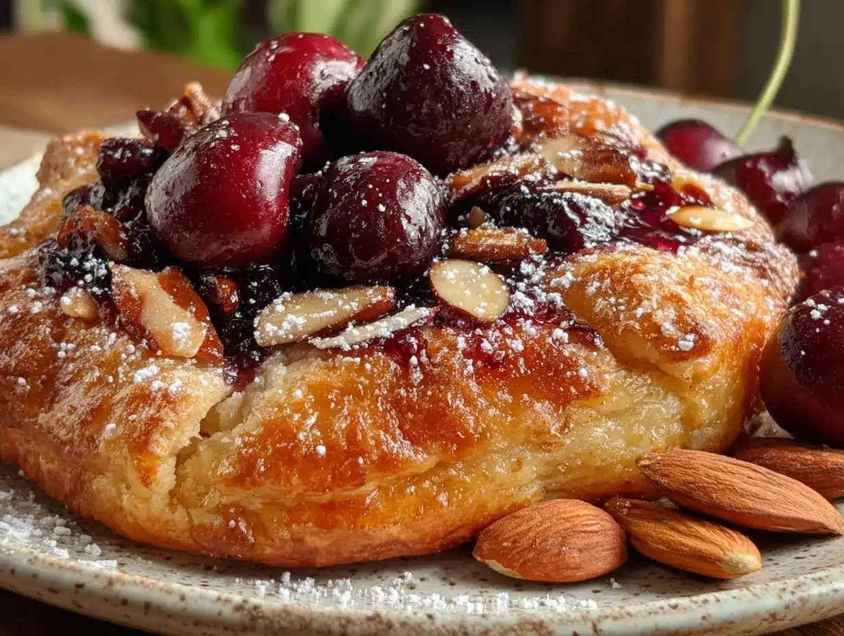 cherry almond galette preparation steps