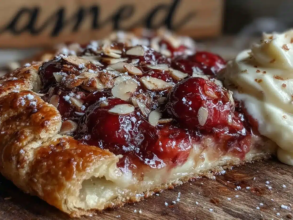 cherry almond galette preparation steps