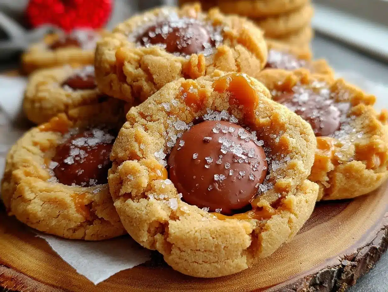 chewy peanut butter blossom cookies preparation steps