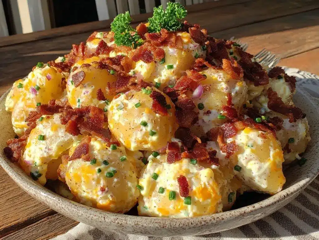 classic creamy potato salad - featured image