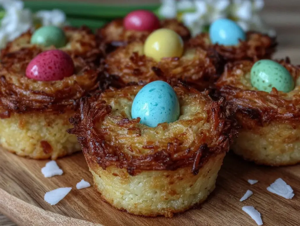 coconut nest cupcakes - featured image