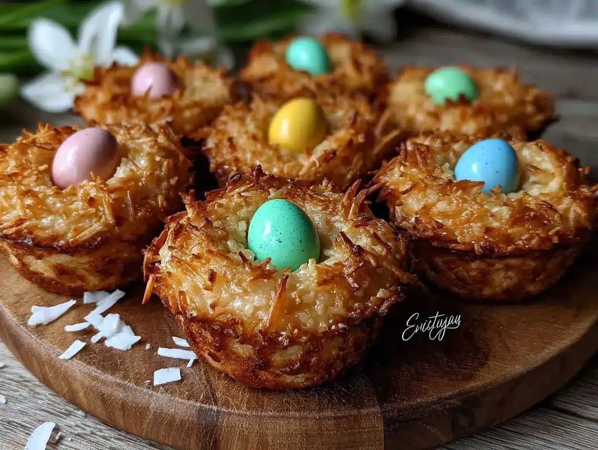 coconut nest cupcakes preparation steps