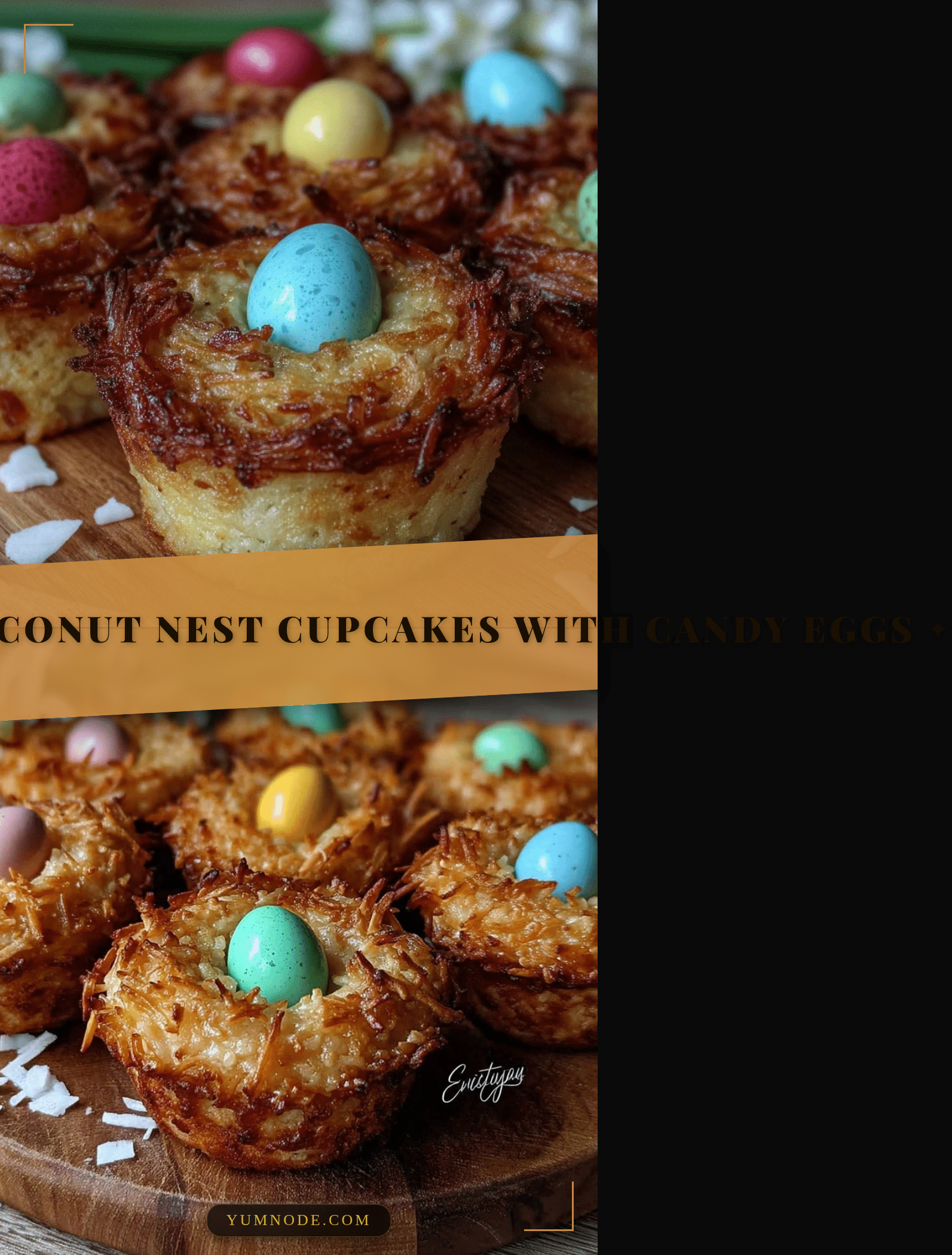 coconut nest cupcakes recipe