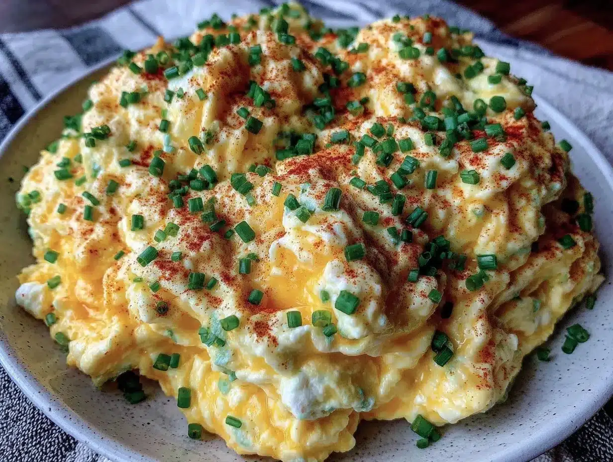 cottage cheese scrambled eggs preparation steps