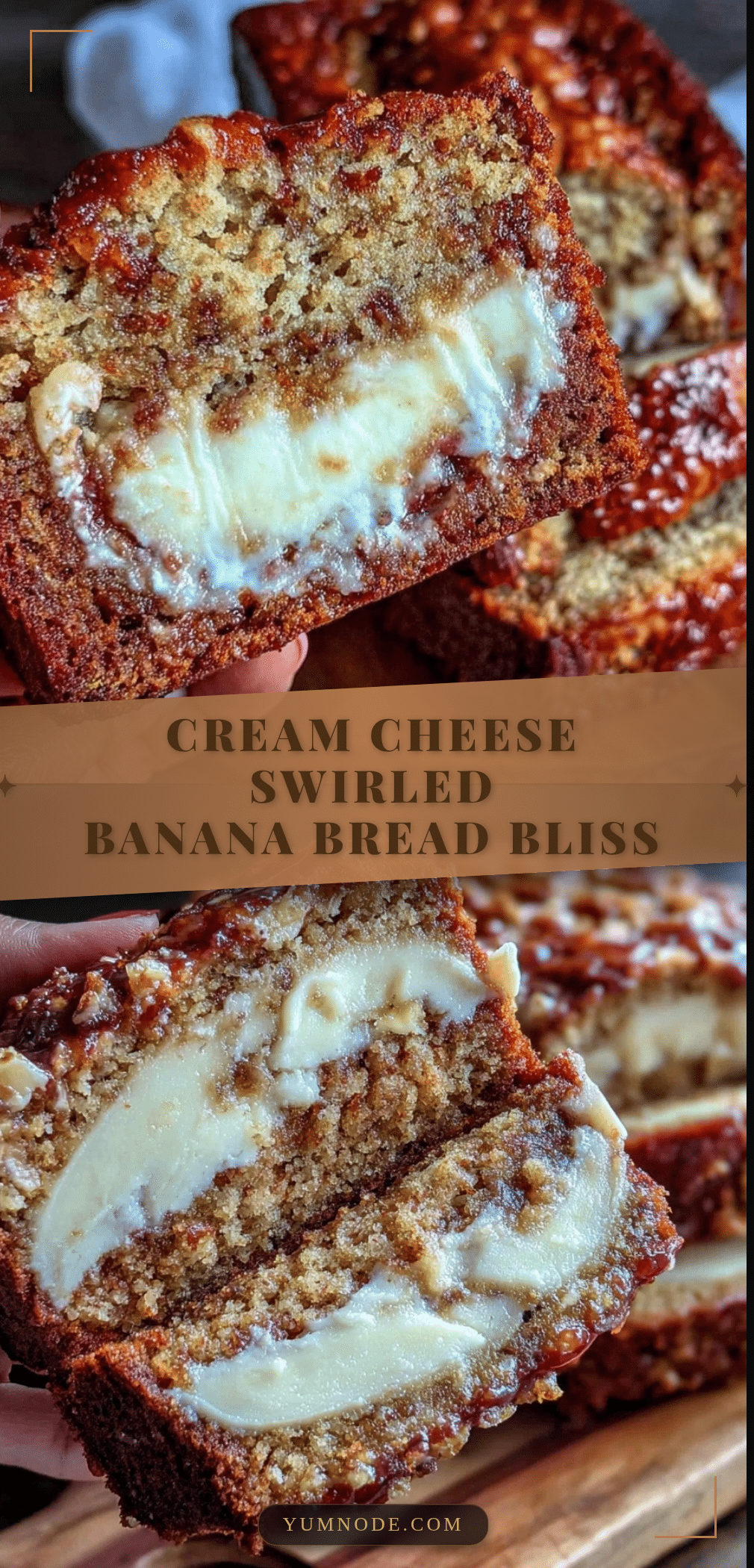 cream cheese stuffed banana bread recipe