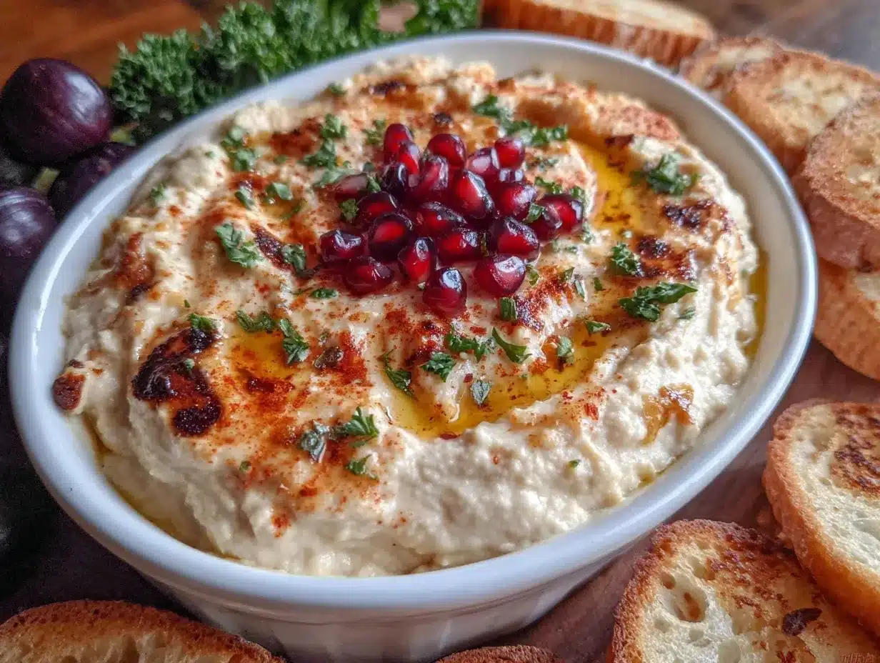 creamy baba ganoush preparation steps