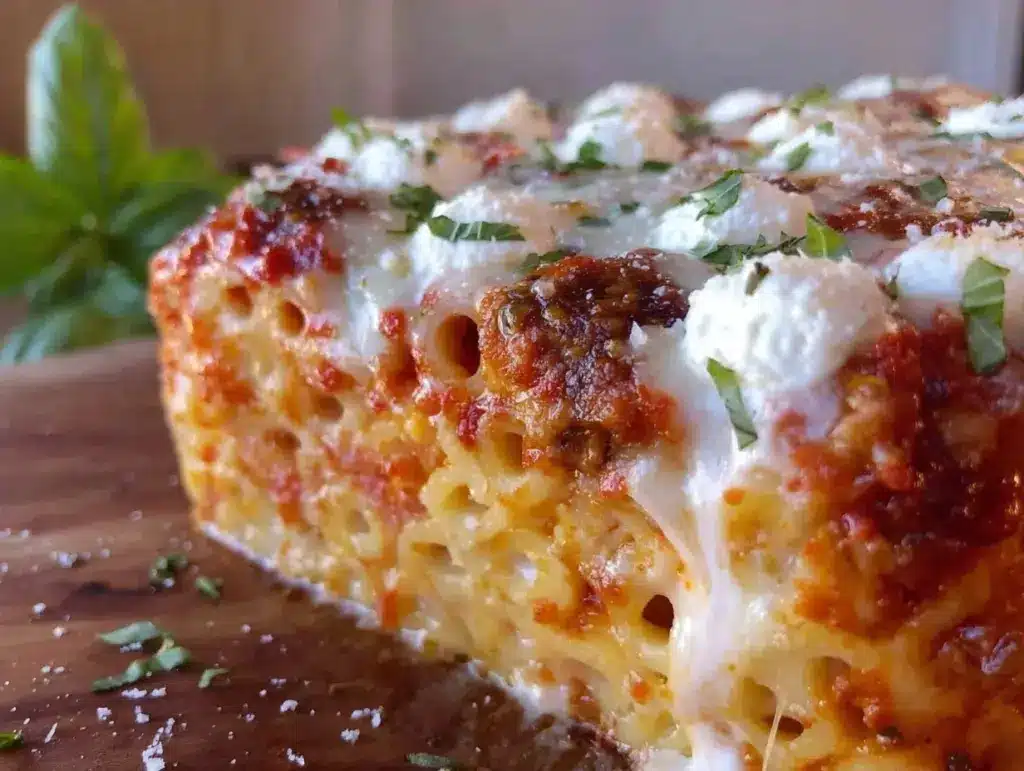 creamy baked ziti - featured image