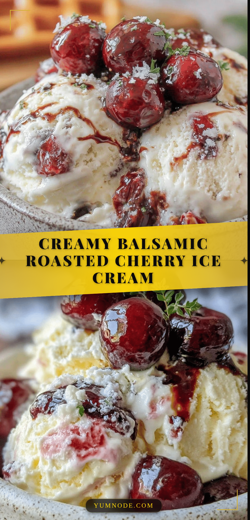 creamy balsamic roasted cherry ice cream recipe