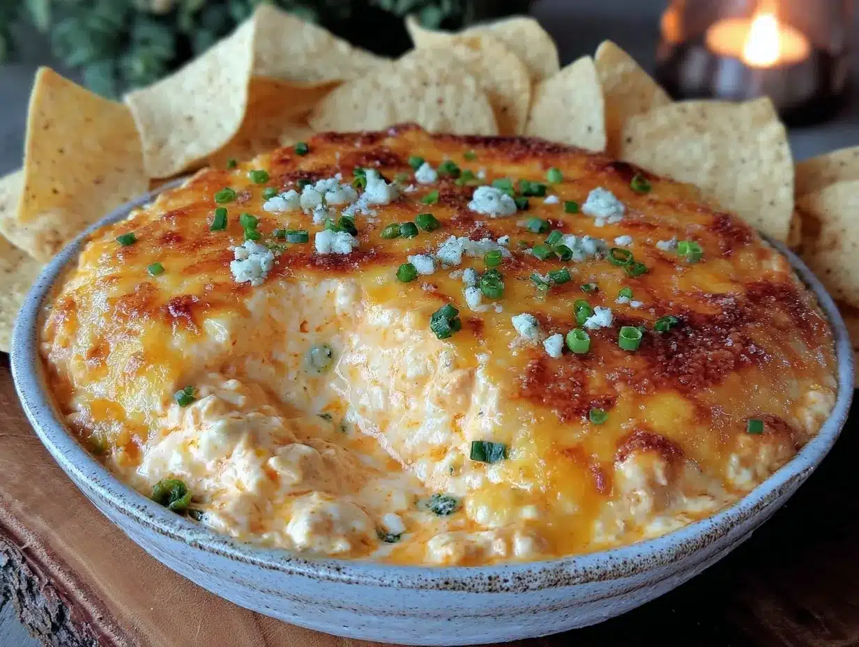 creamy buffalo chicken dip preparation steps