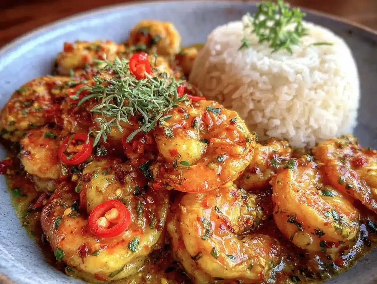 creamy coconut curry shrimp preparation steps