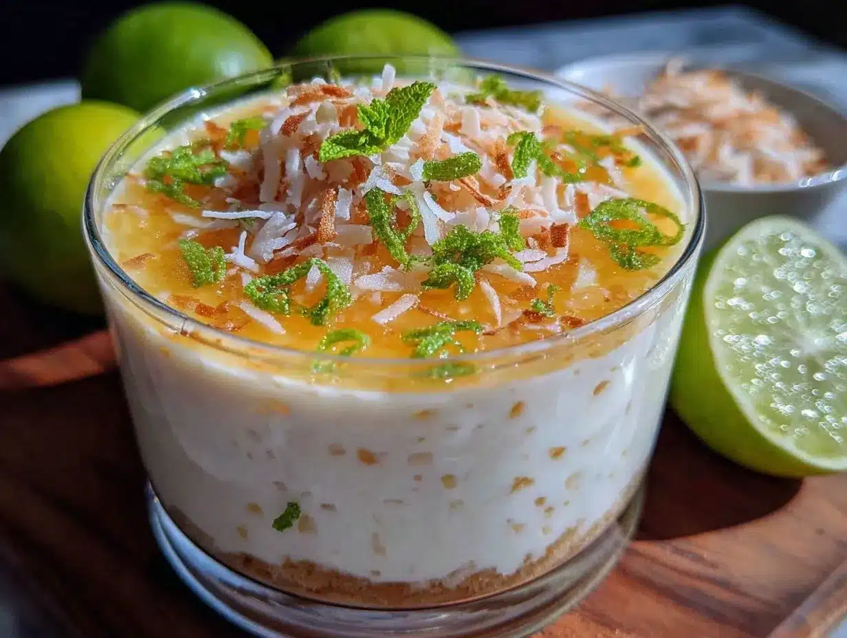 creamy coconut lime panna cotta preparation steps