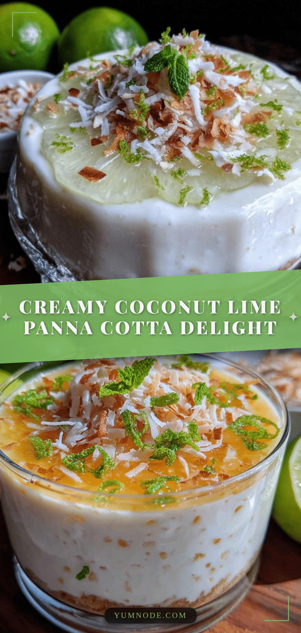 creamy coconut lime panna cotta recipe
