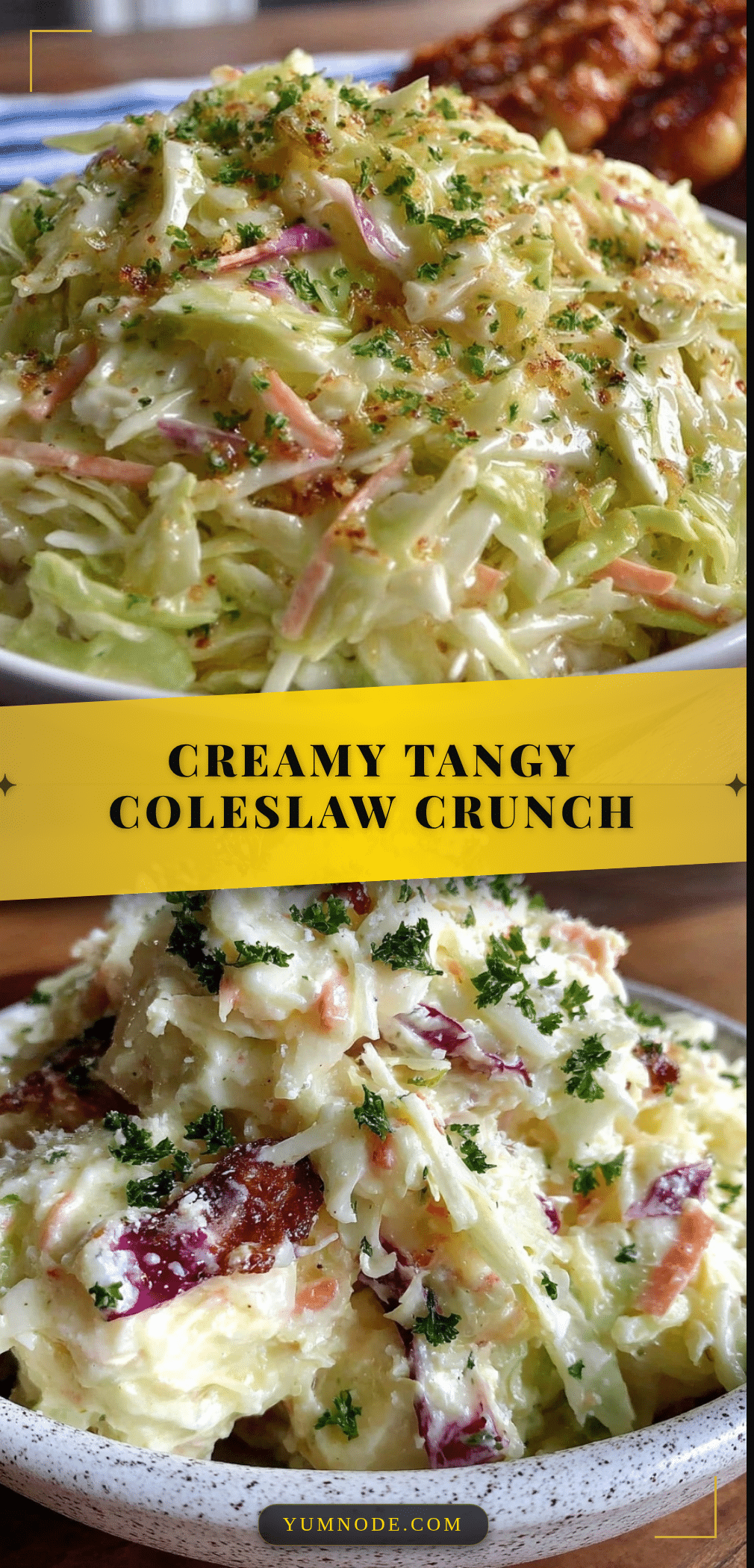 creamy coleslaw with tangy vinegar dressing recipe