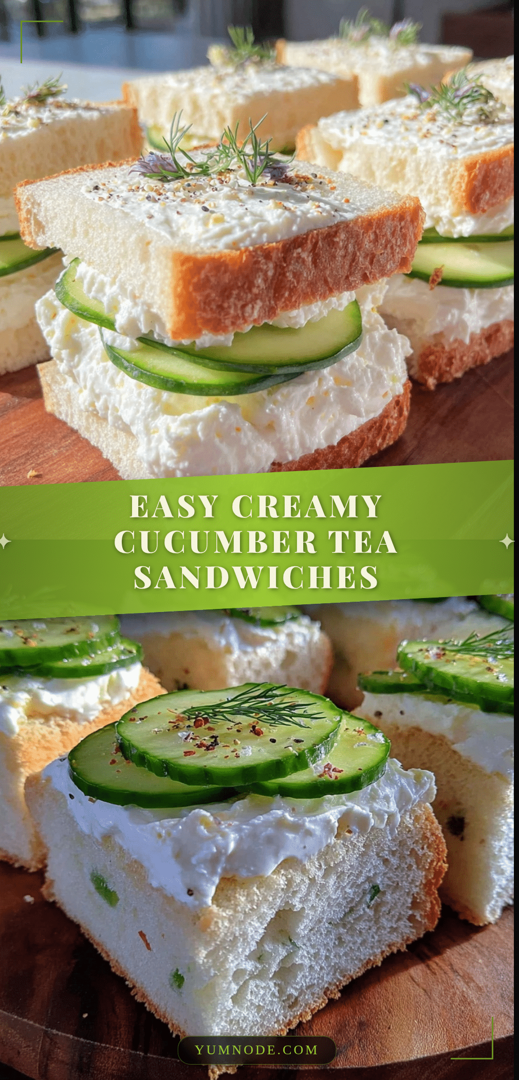 creamy cucumber cream cheese sandwiches recipe