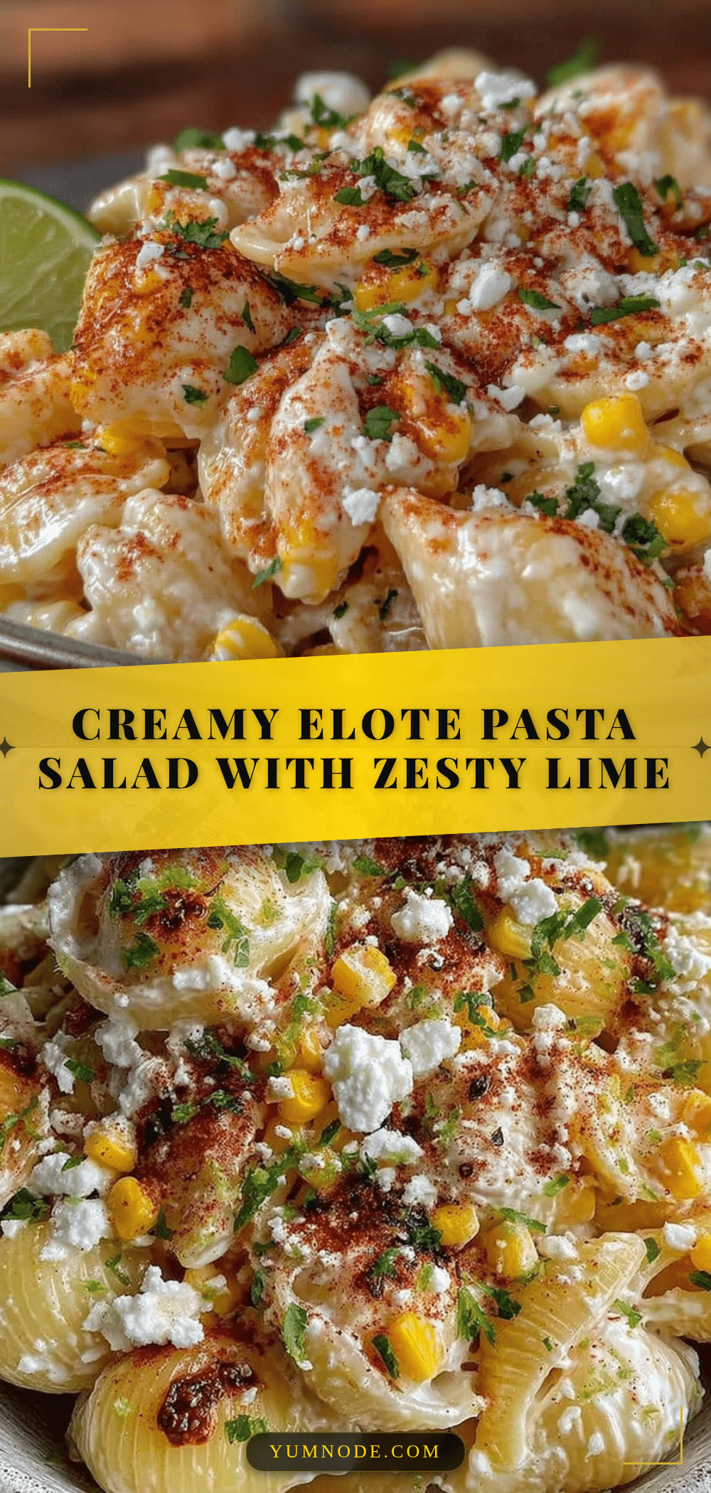 creamy elote pasta salad recipe