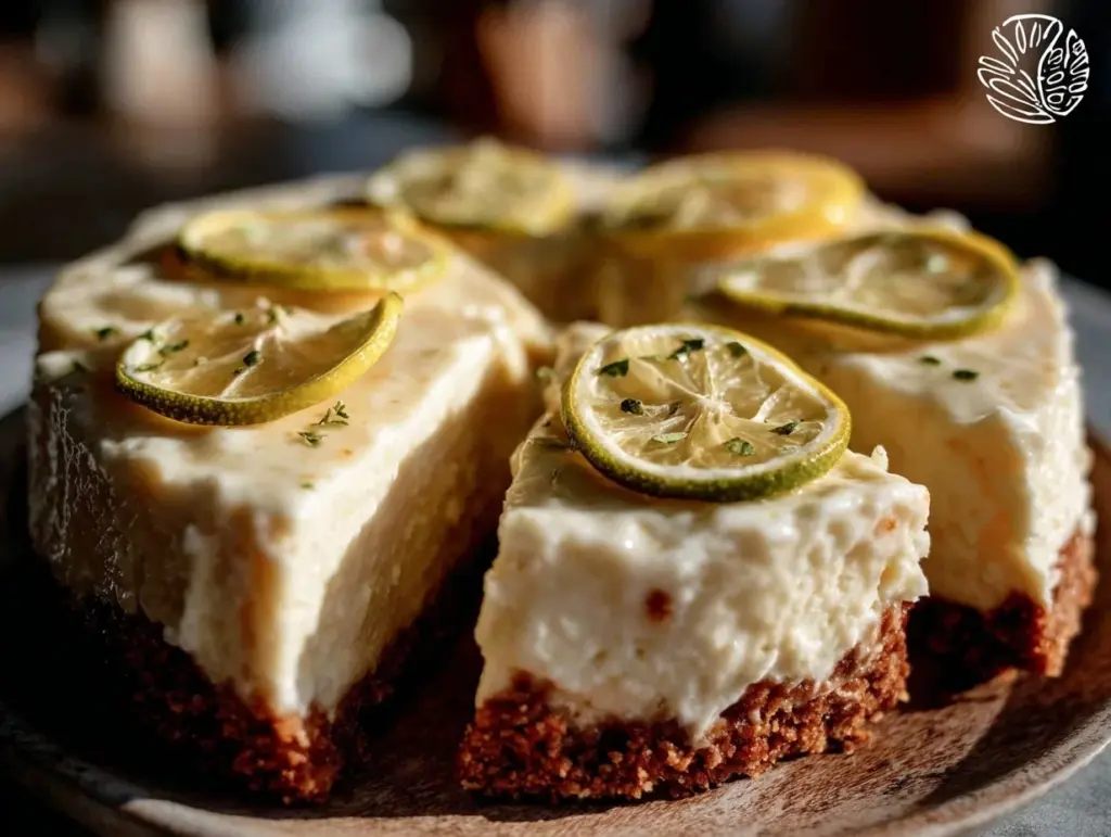 creamy frozen lemonade pie - featured image