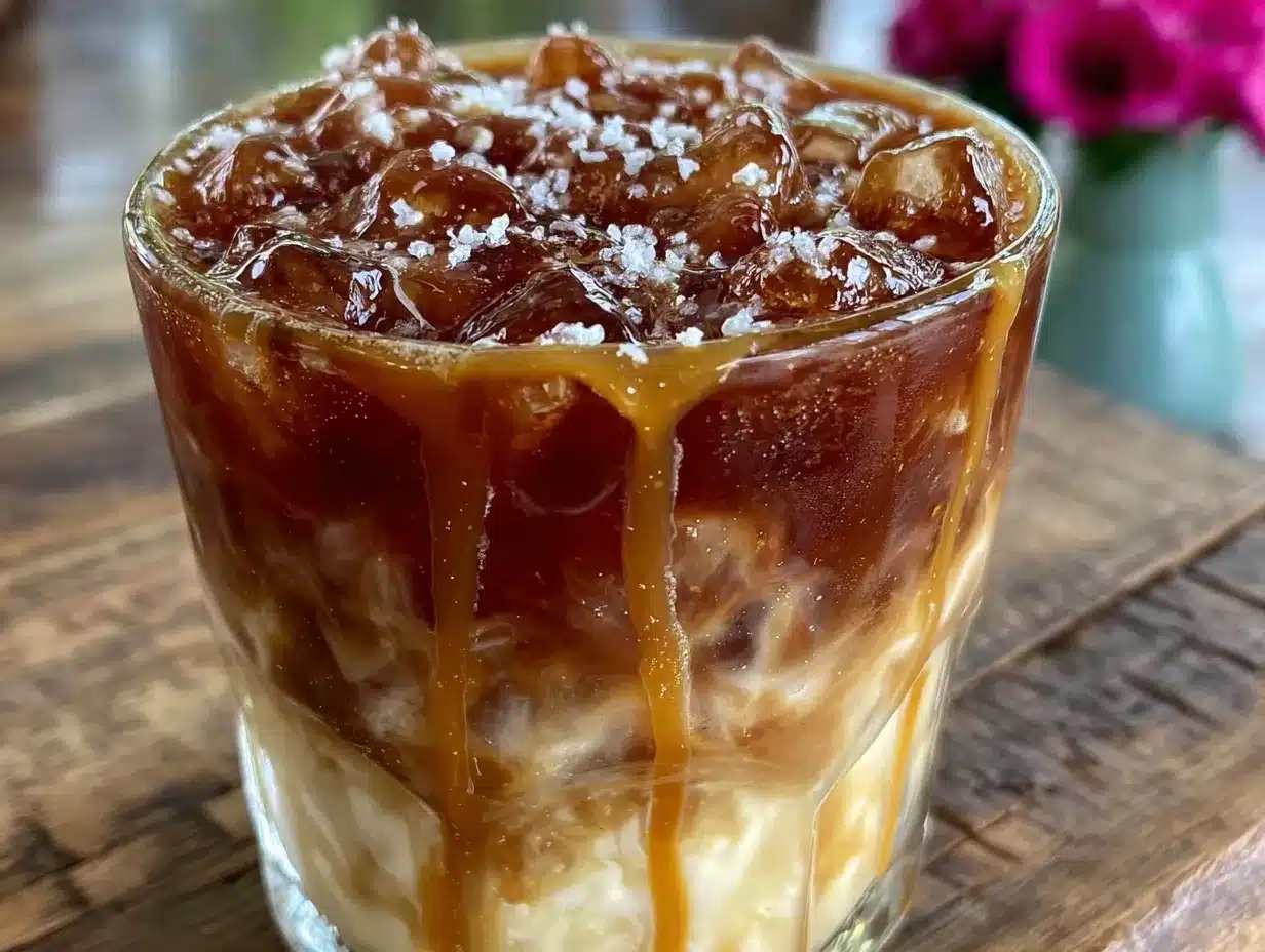 creamy iced caramel macchiato recipe preparation steps
