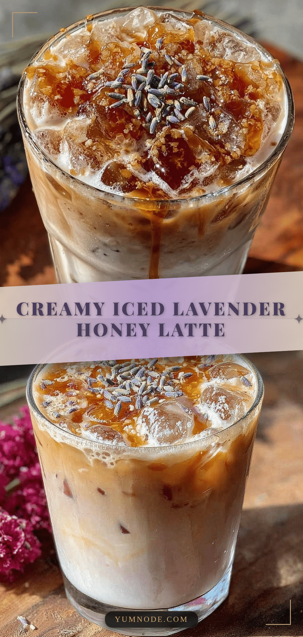creamy iced lavender honey latte recipe