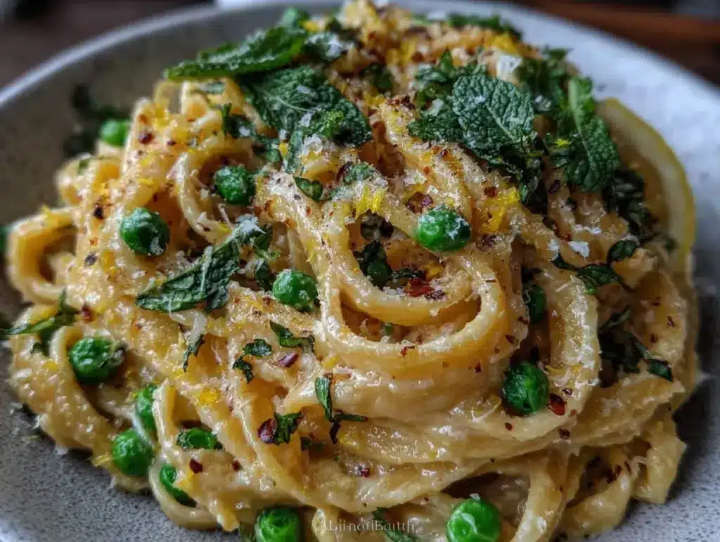 creamy lemon ricotta pasta - featured image