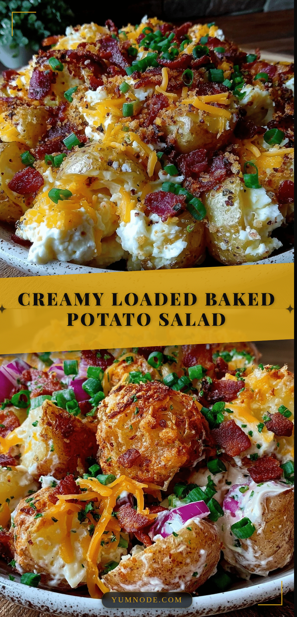 creamy loaded baked potato salad recipe