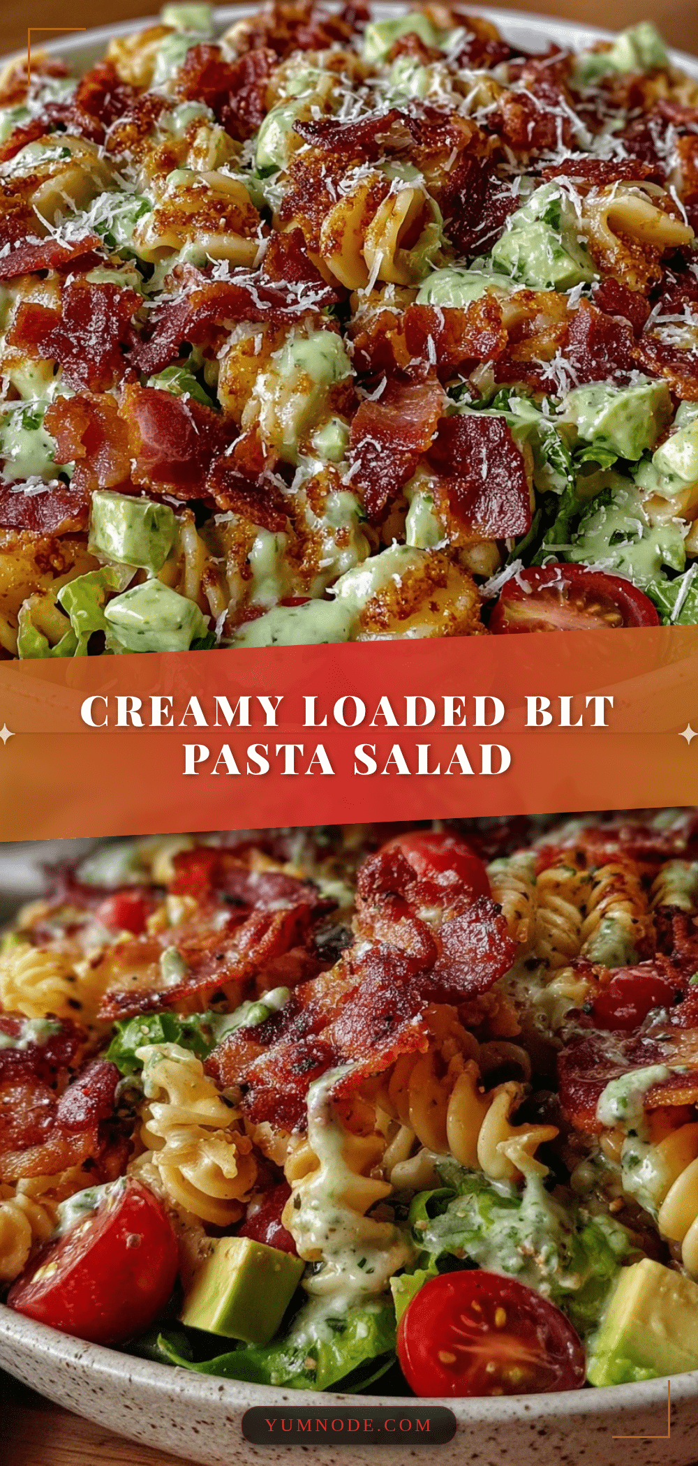 creamy loaded blt pasta salad recipe