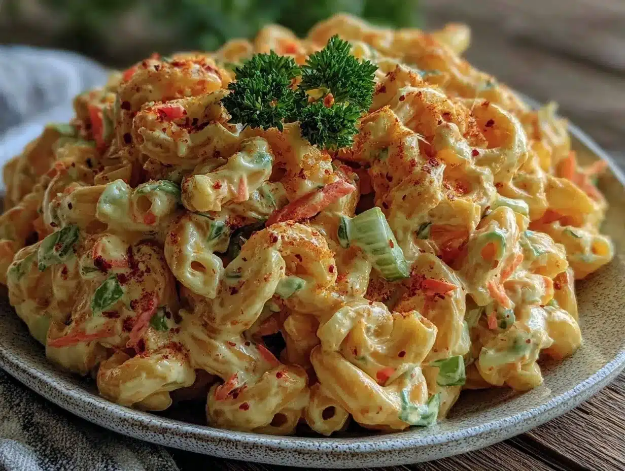 creamy macaroni salad preparation steps