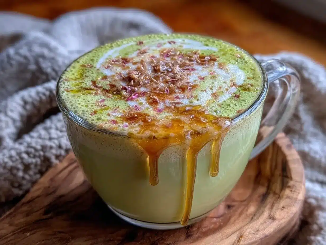 creamy matcha latte preparation steps