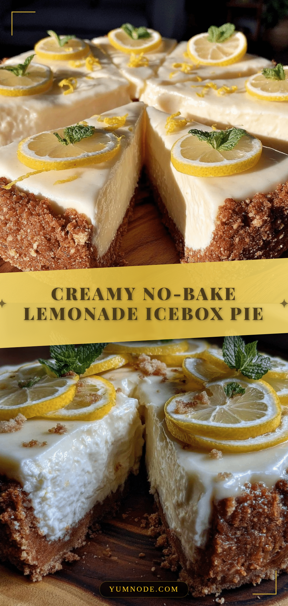 creamy no-bake lemonade icebox pie recipe