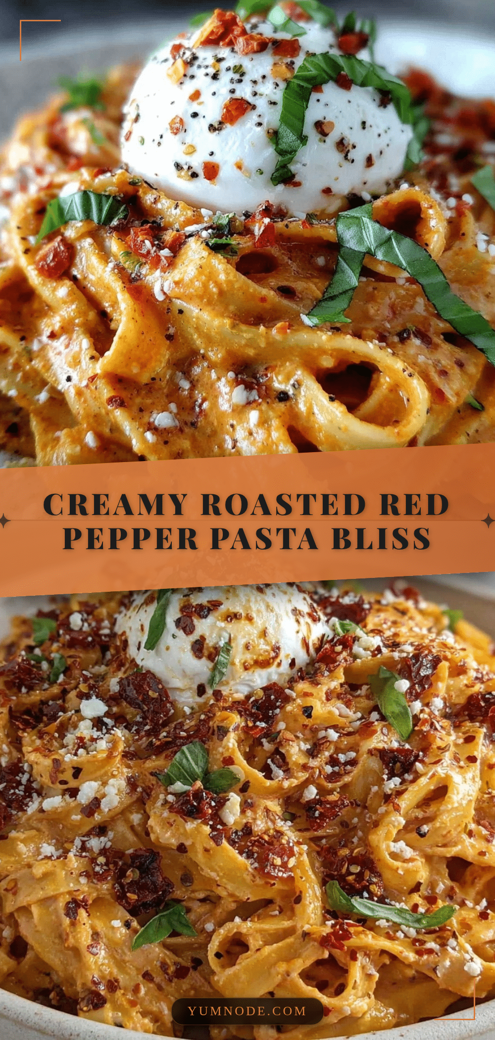 creamy roasted red pepper pasta recipe