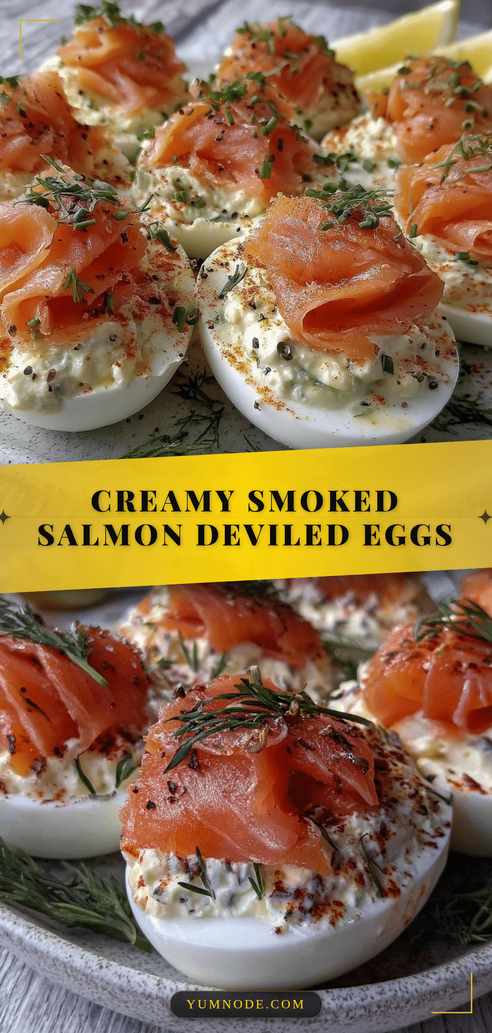 creamy smoked salmon deviled eggs recipe