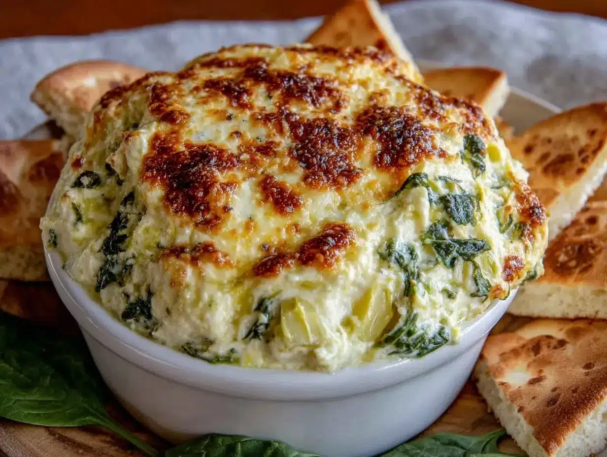 creamy spinach artichoke dip preparation steps