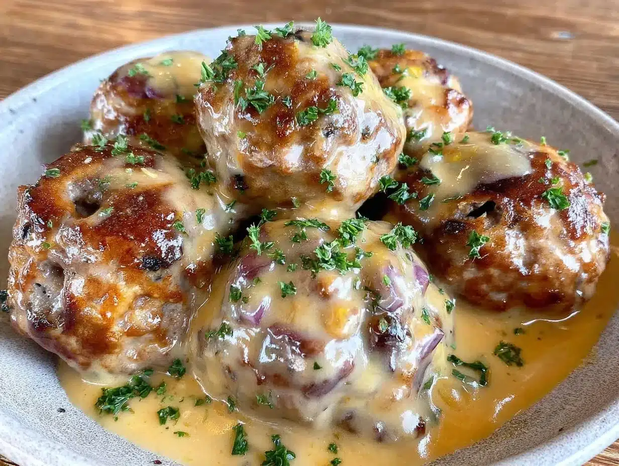creamy Swedish meatballs preparation steps