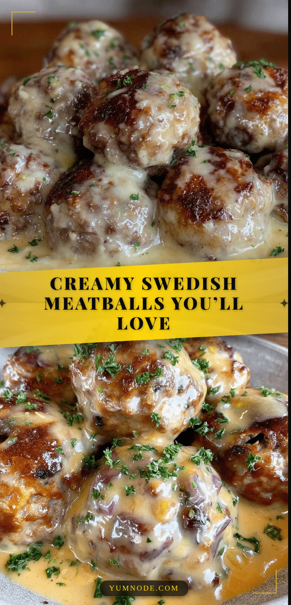 creamy Swedish meatballs recipe