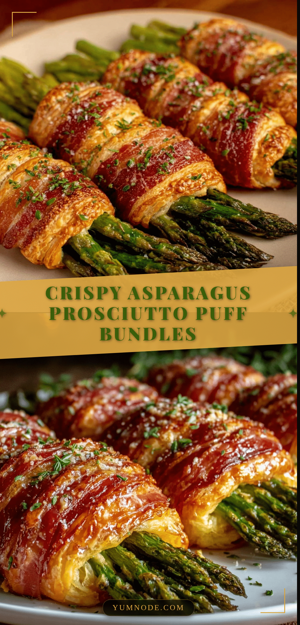 crispy asparagus prosciutto puff pastry bundles recipe