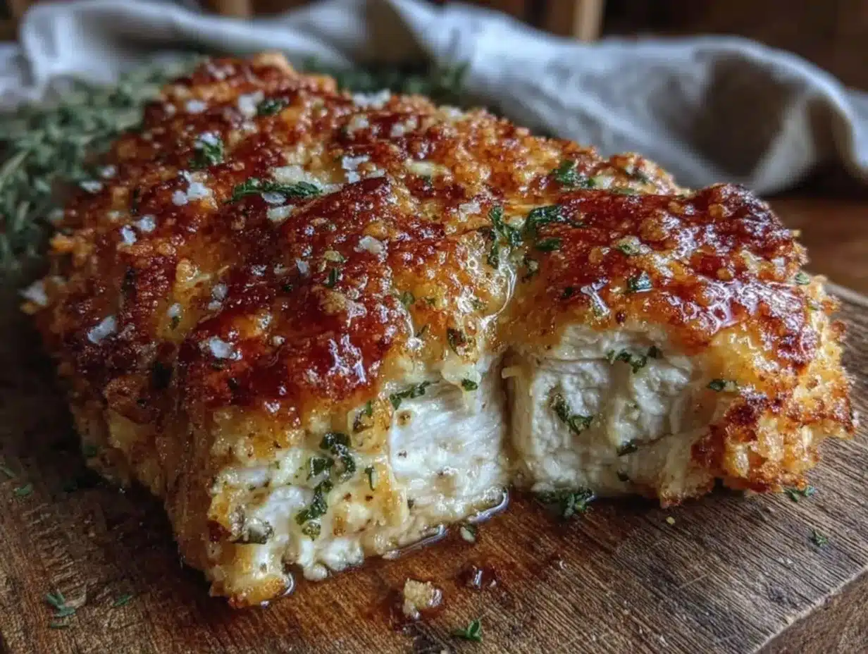 crispy baked parmesan crusted chicken breast preparation steps