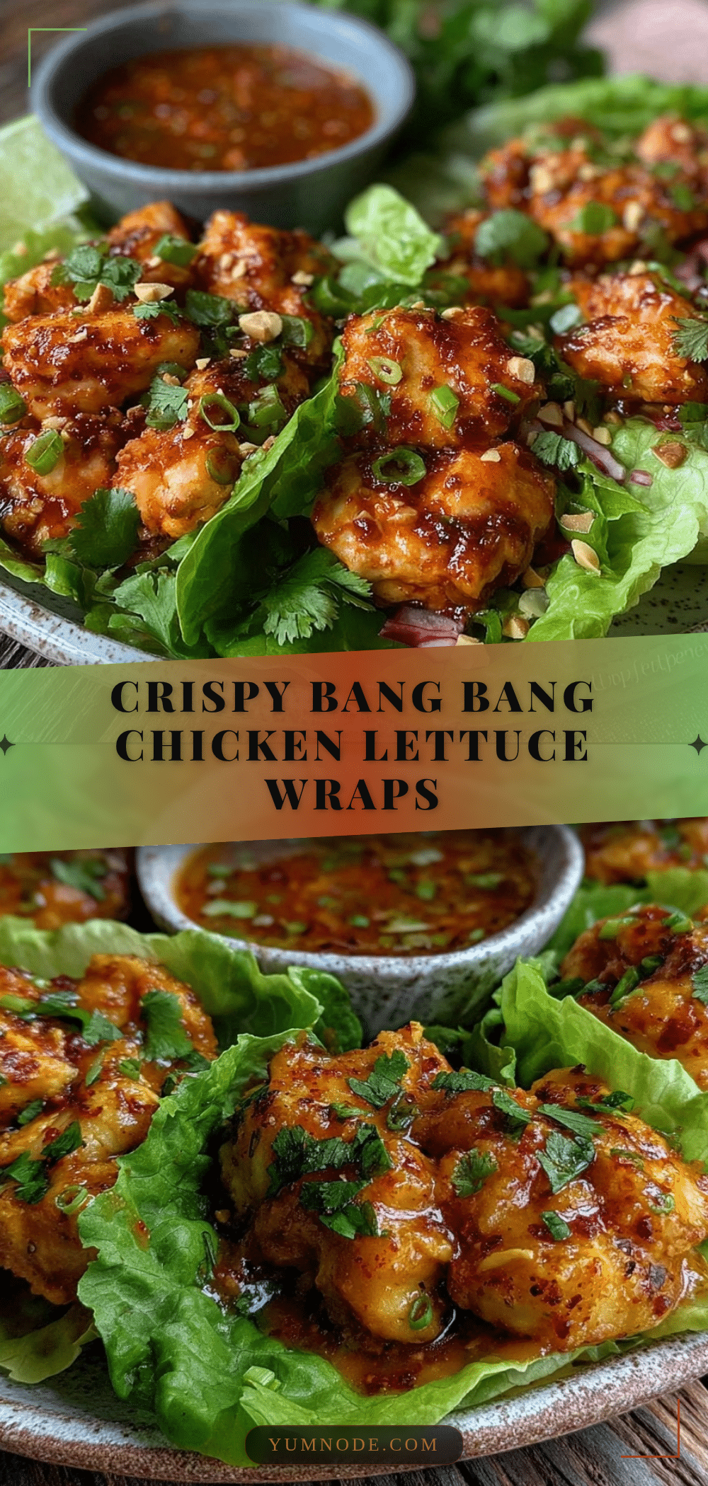 crispy bang bang chicken lettuce wraps recipe