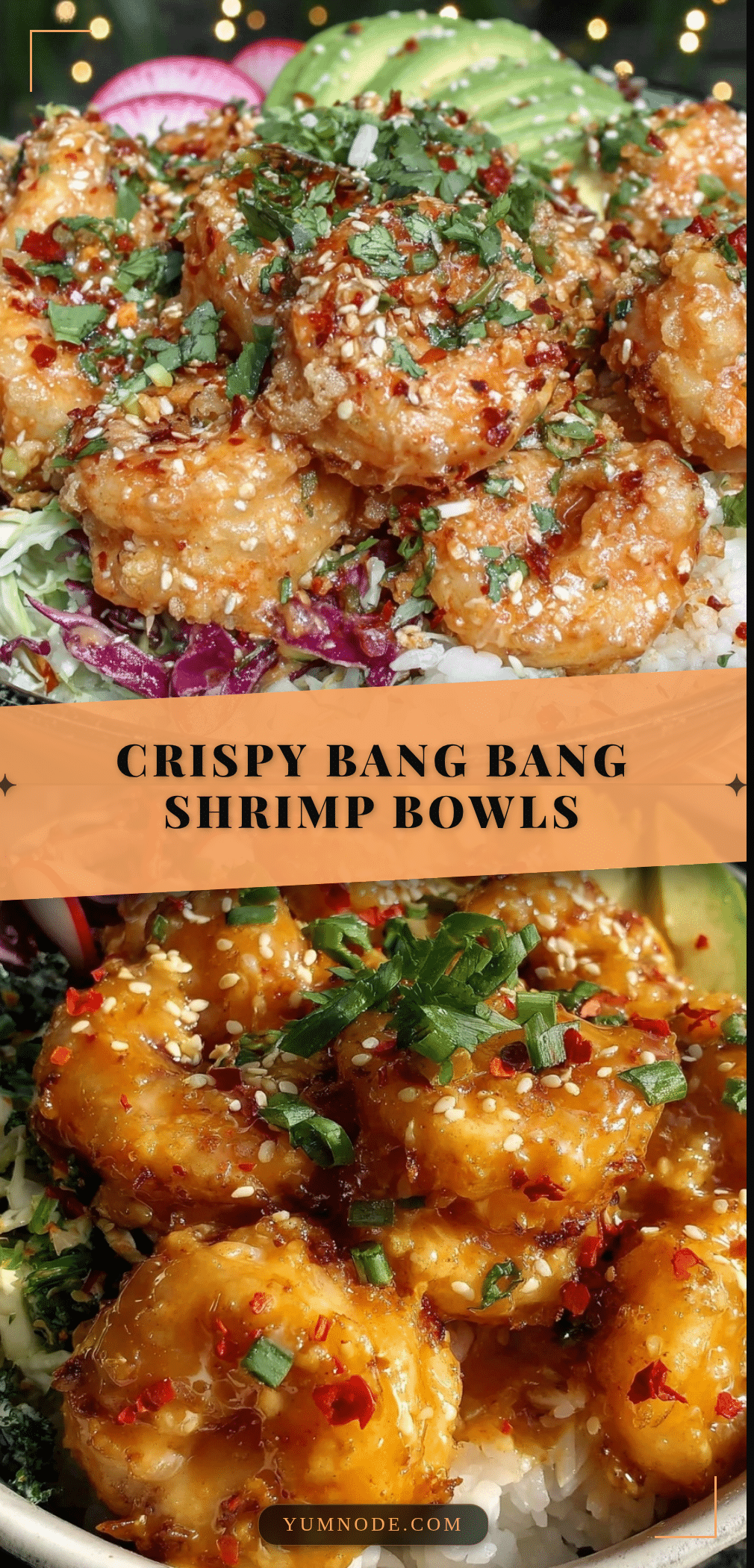 crispy bang bang shrimp bowls recipe