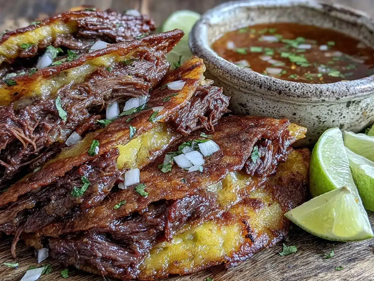 crispy beef birria tacos preparation steps