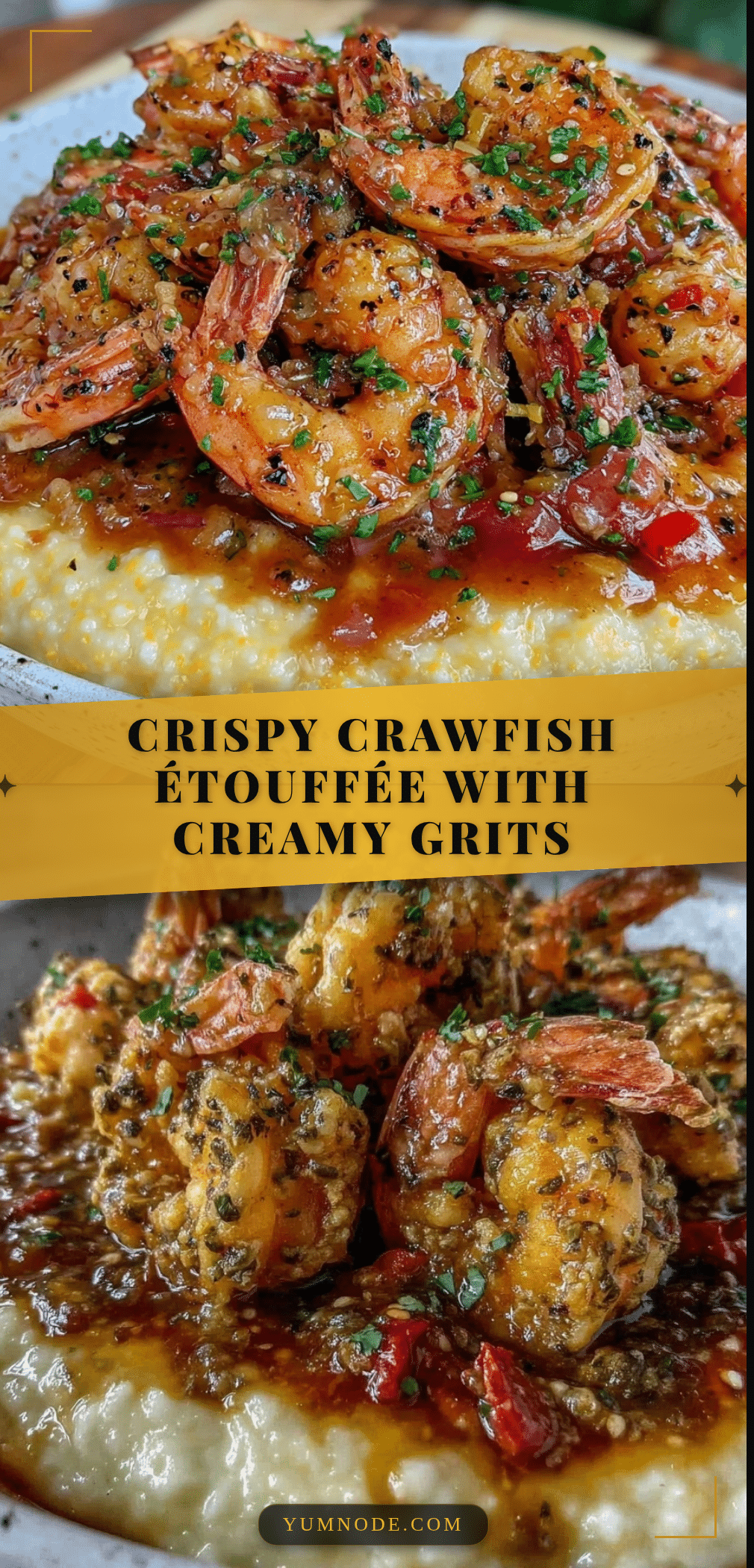 crispy crawfish étouffée recipe