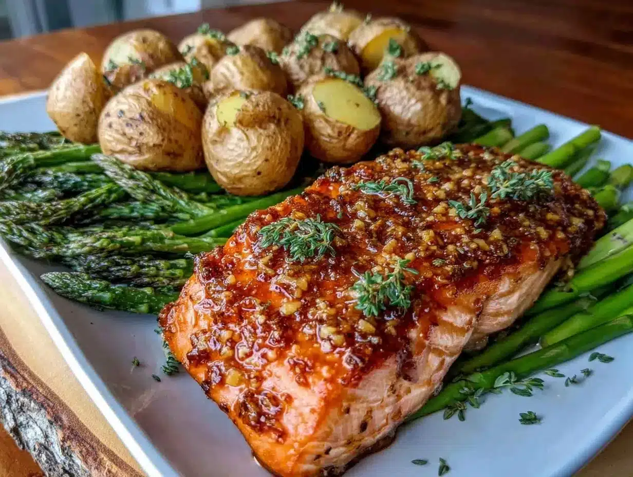 crispy garlic butter salmon preparation steps