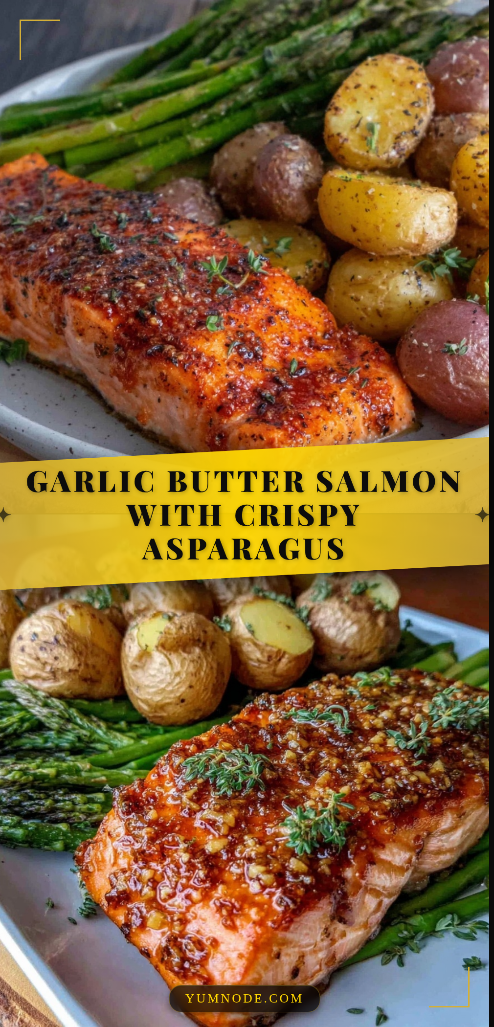 crispy garlic butter salmon recipe
