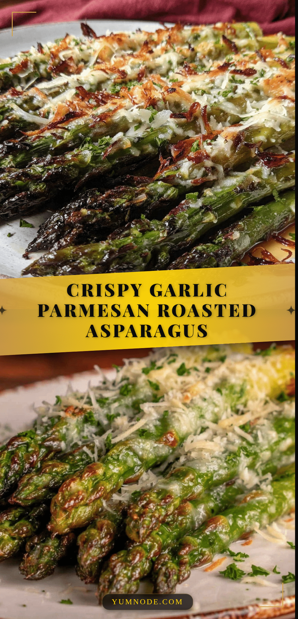 crispy garlic parmesan roasted asparagus spears recipe