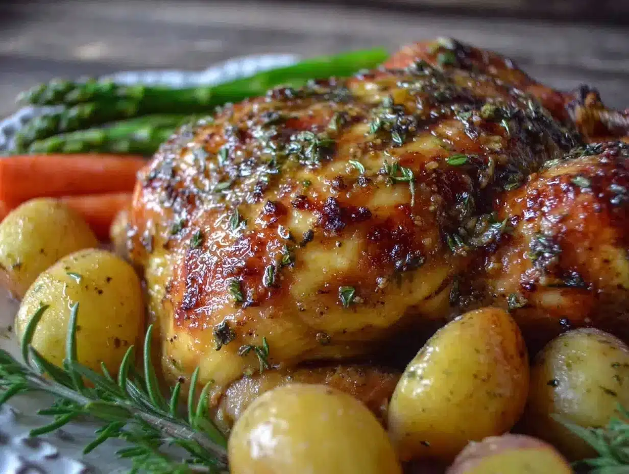 crispy lemon herb roasted chicken preparation steps