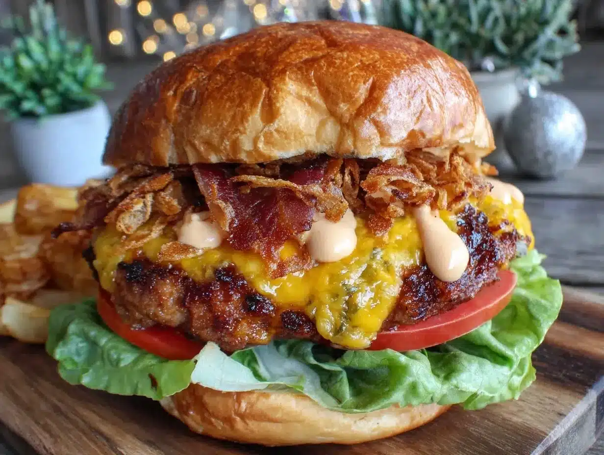 crispy loaded smash burger preparation steps