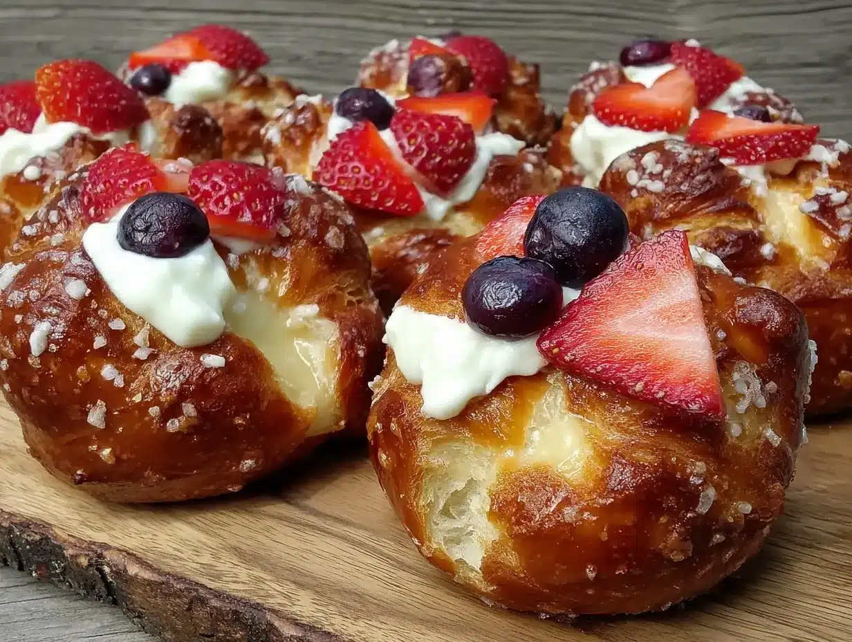 crispy patriotic pretzel bites preparation steps