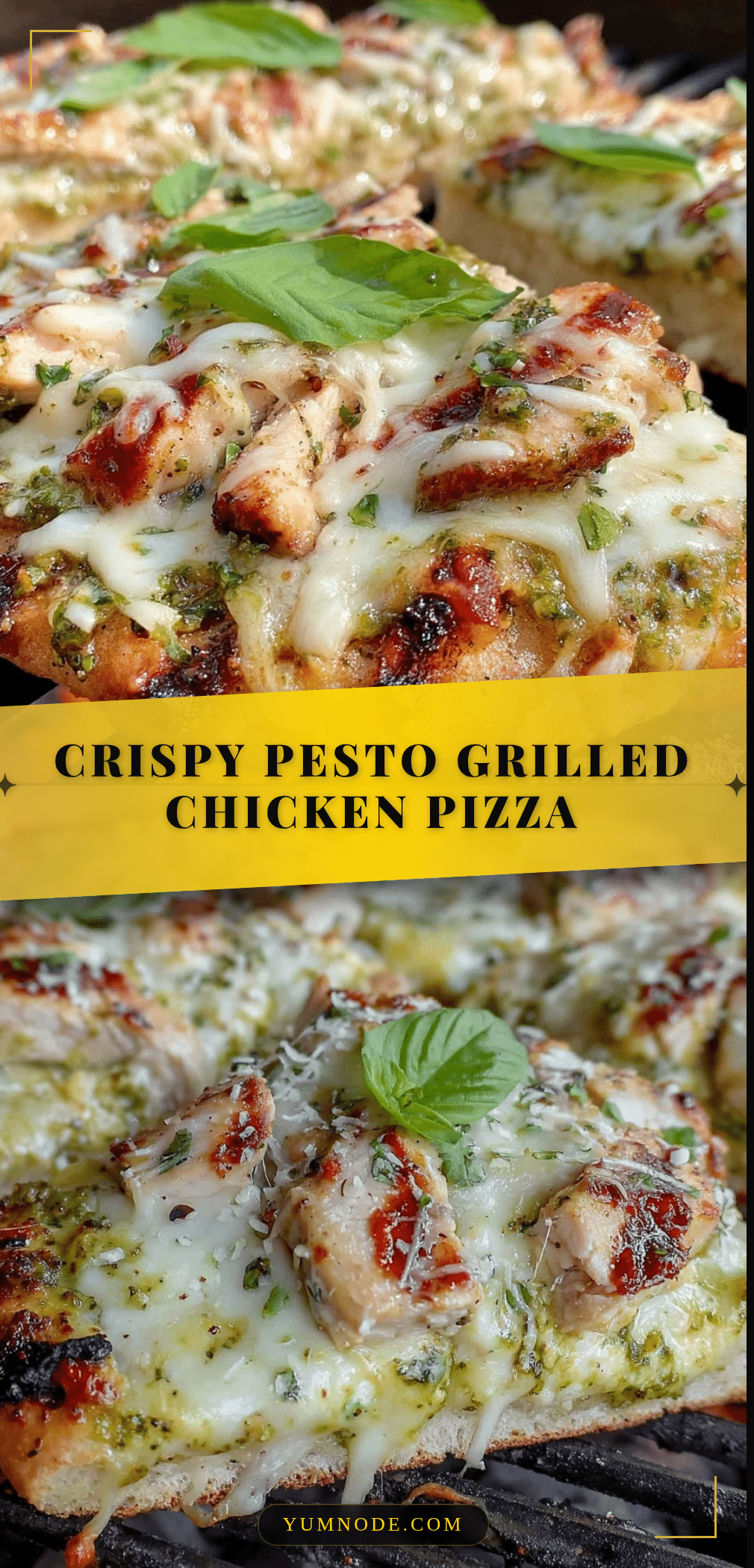 crispy pesto grilled chicken pizza recipe
