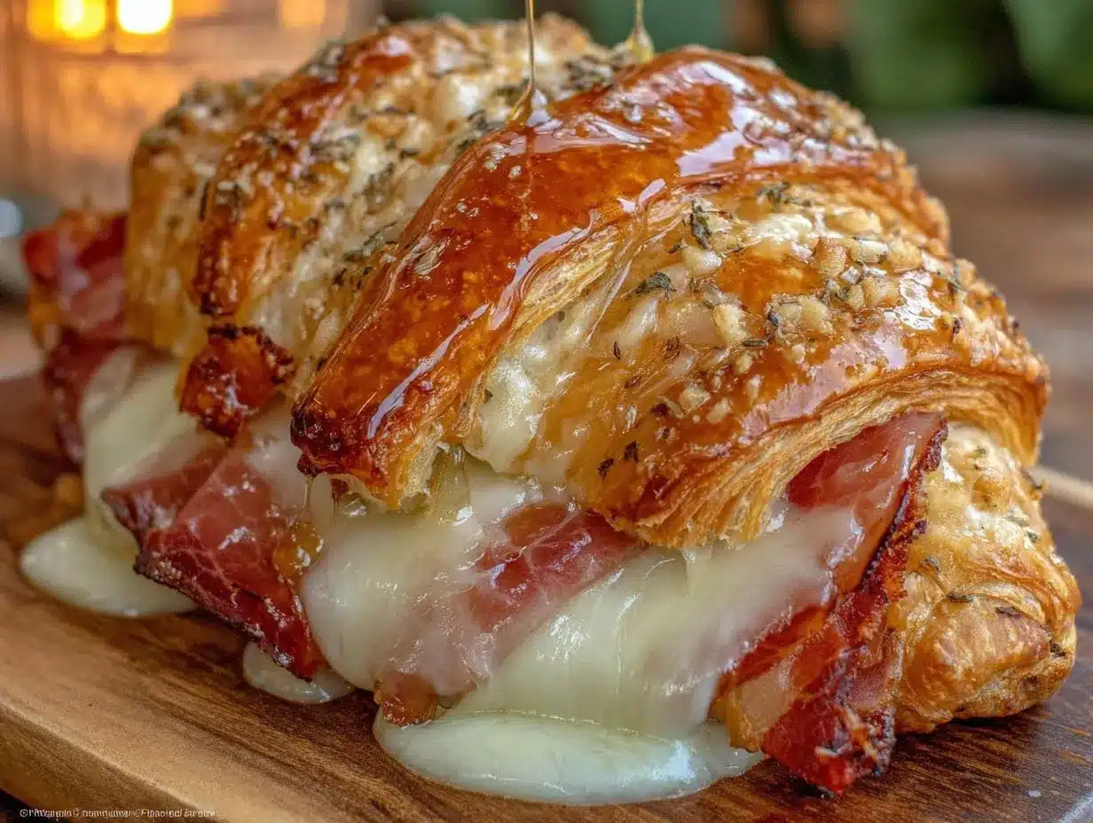 crispy prosciutto and brie croissant bake preparation steps
